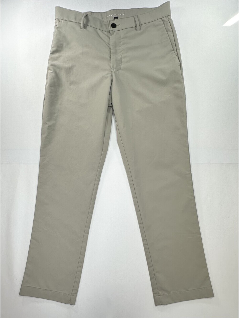 Banana Republic Flat Zipper Pockets Chinos Beige Men 32/30